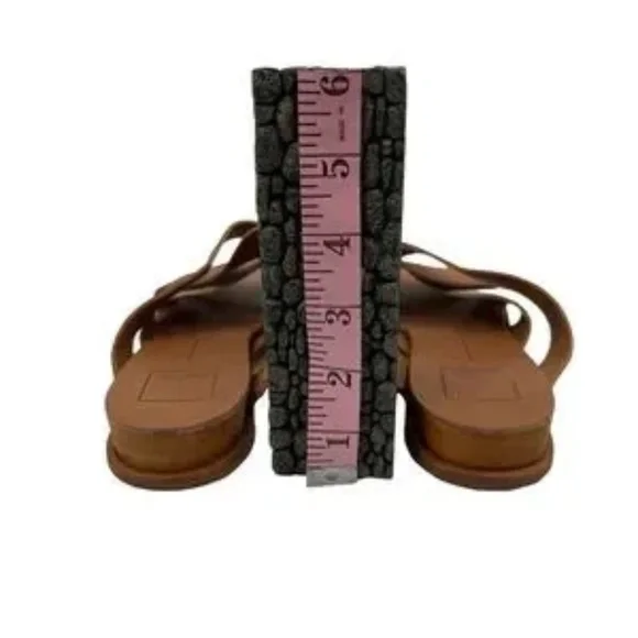 Dolce Vita Preslie Brown Rose Gold Wedge Strappy Sandals Size 7.5 Women’s - Picture 8 of 9